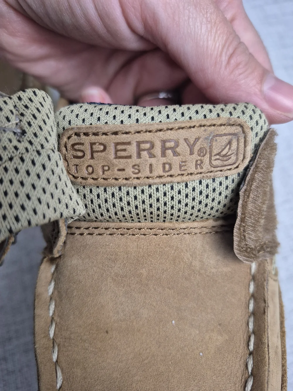 Sperry Top-Sider Little Kids Lanyard A/C Leather Boat Shoes Tan Brown Size 12